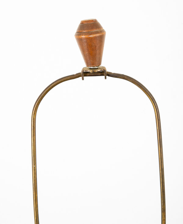 Mid Century Modern Lamp Set Table Light lighting Ceramic Brown White Working Mcm - Image 12