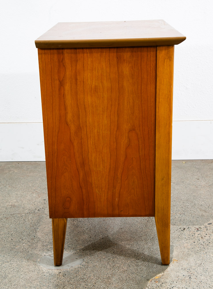 Mid Century Modern Nightstand Side Table Cherry Drawer Wood Handle Dixie Mcm - Image 4