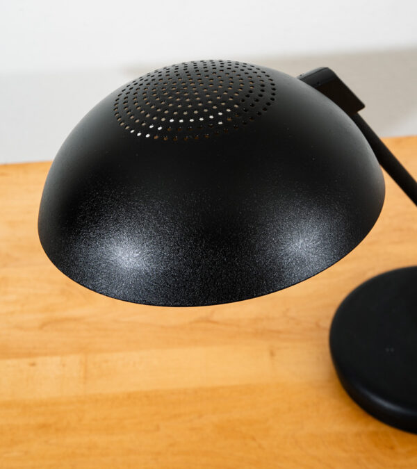 Mid Century Modern Table Lamp Round Metal Light Desk Black American Mcm Vintage - Image 9