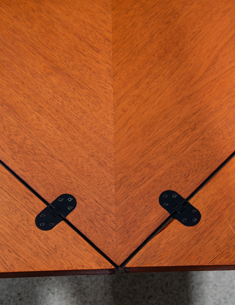 Mid Century Danish Modern Dining Table Mahogany Square Van Den Berghe Cirkante - Image 10