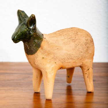 Mid Century Modern Studio Pottery Ram Sheep Figurine Sculpture Planter Mexico