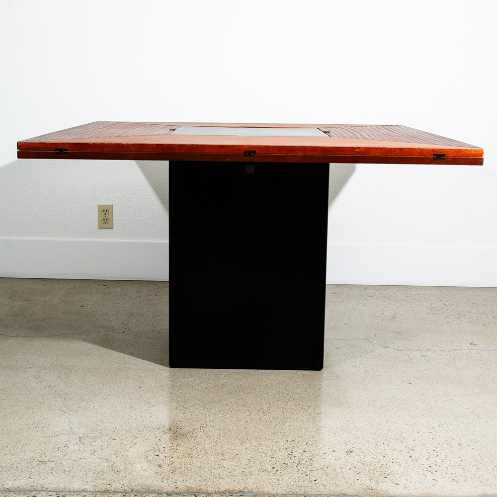 Mid Century Danish Modern Dining Table Mahogany Square Van Den Berghe Cirkante - Image 3