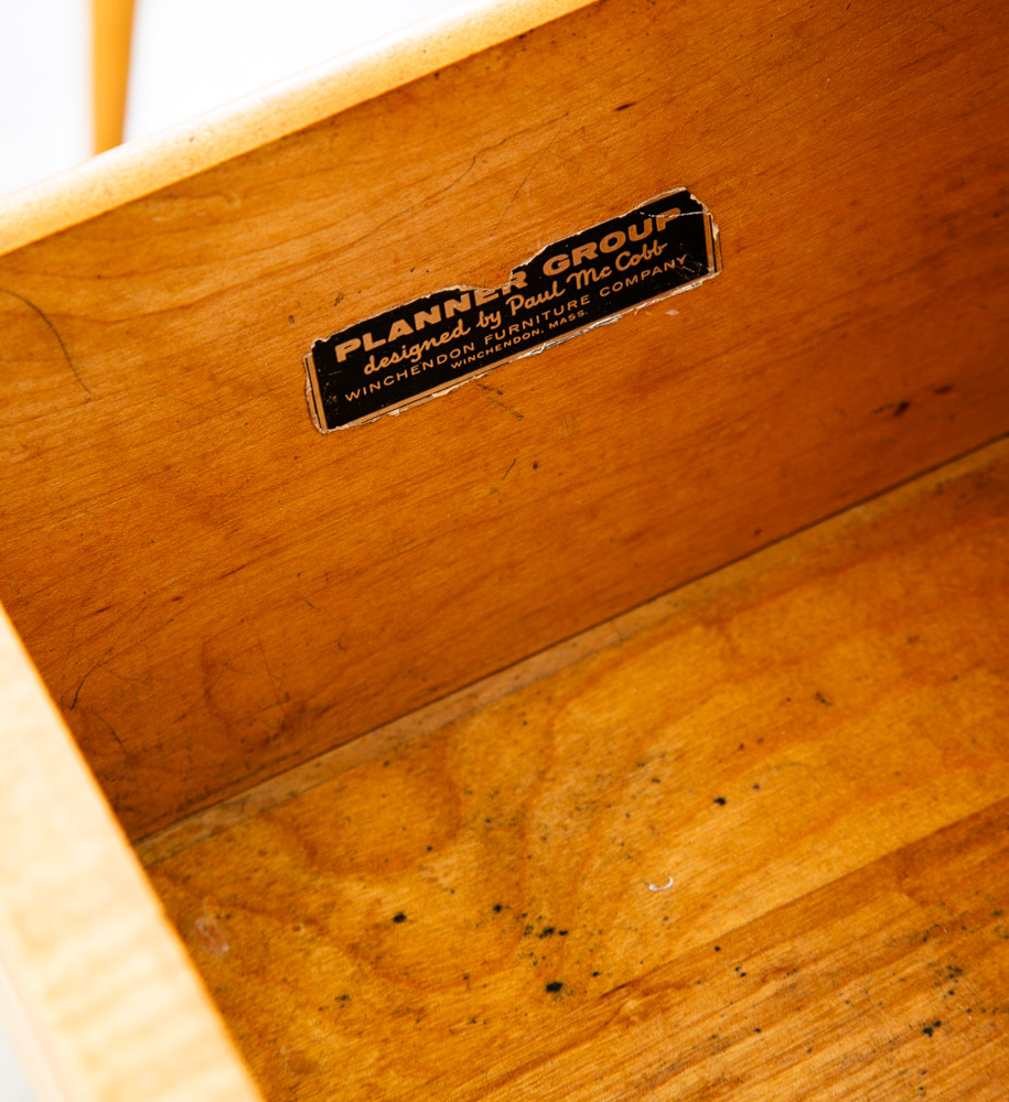 Mid Century Modern Desk Office Desk Paul Mccobb Planner Group Restored Mcm Maple - Image 6