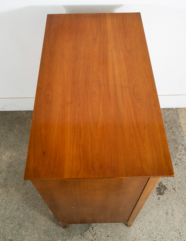 Mid Century Modern Highboy Dresser Dixie 5 Drawer Vintage Walnut Danish Drexel - Image 4