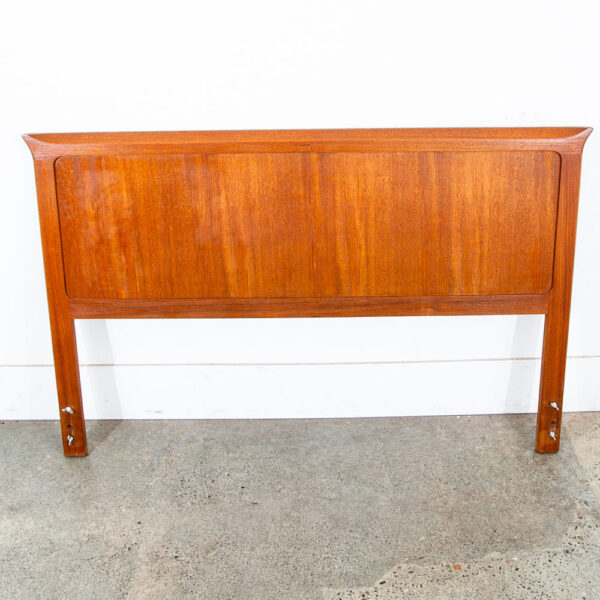 Mid Century Danish Modern Teak Full Size Headboard MidMod Vintage MCM VTG - Image 3