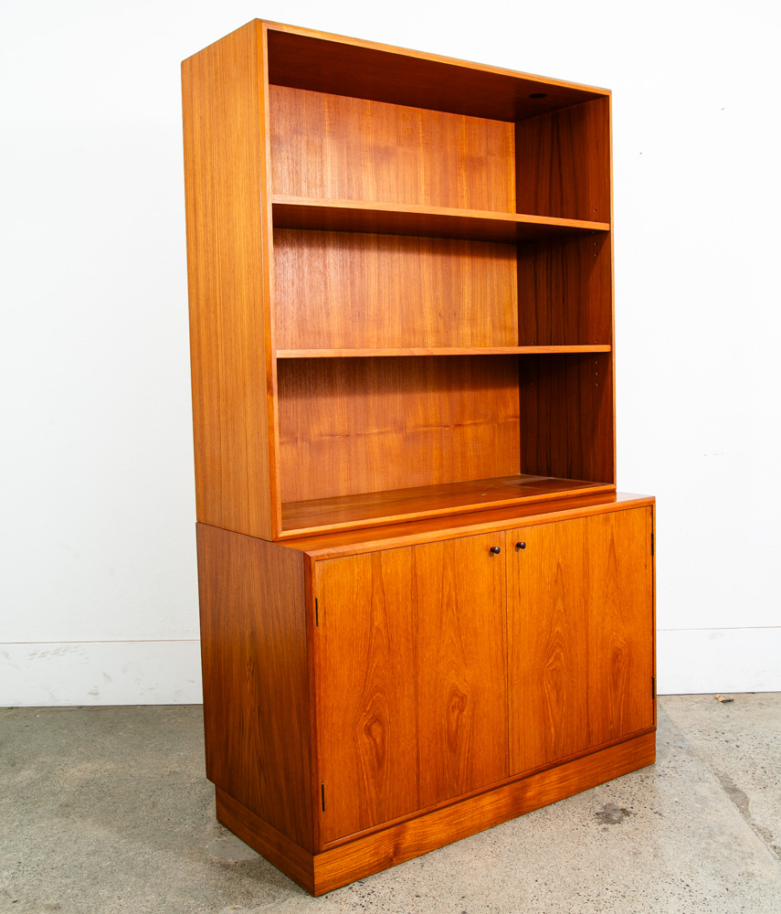 Mid Century Danish Modern Bookshelf Cabinet Teak Shelves GP Mobilia Denmark - Image 12
