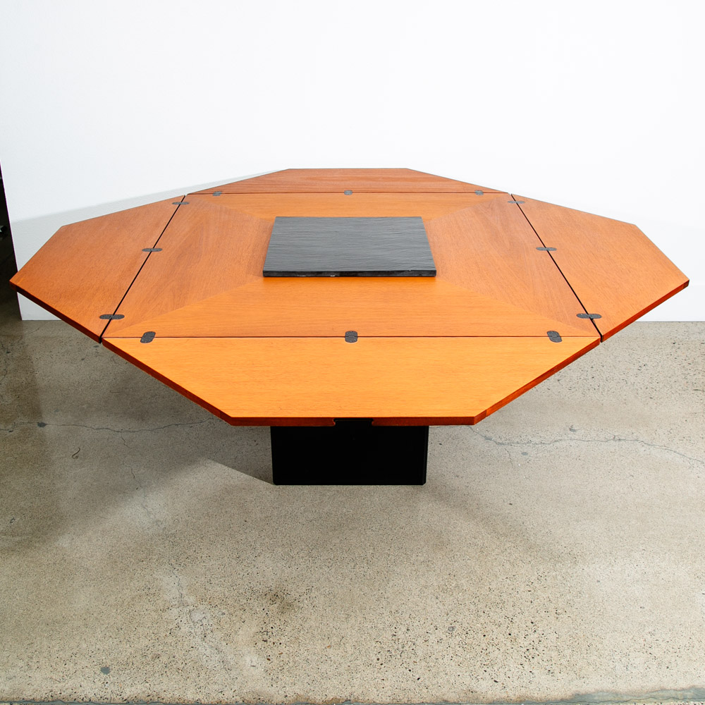 Mid Century Danish Modern Dining Table Mahogany Square Van Den Berghe Cirkante - Image 2