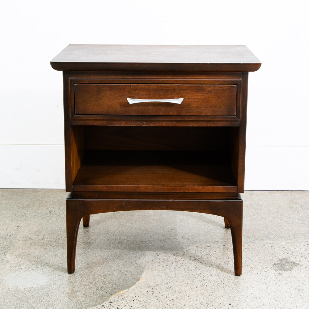 Mid Century Modern Nightstand Kent Coffey Wharton Drawer Vintage Danish Mcm 60s - Image 2