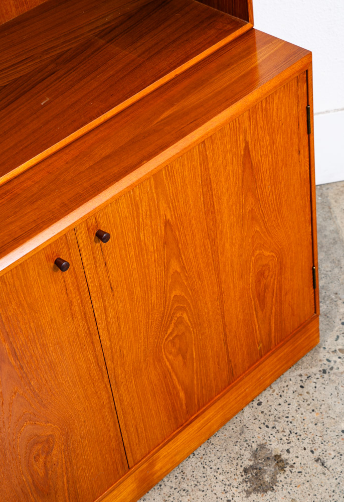 Mid Century Danish Modern Bookshelf Cabinet Teak Shelves GP Mobilia Denmark - Image 11