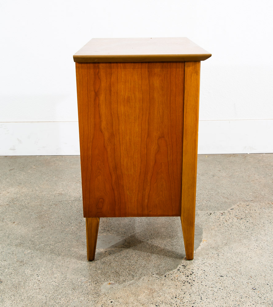 Mid Century Modern Nightstand Side Table Cherry Drawer Wood Handle Dixie Mcm - Image 7