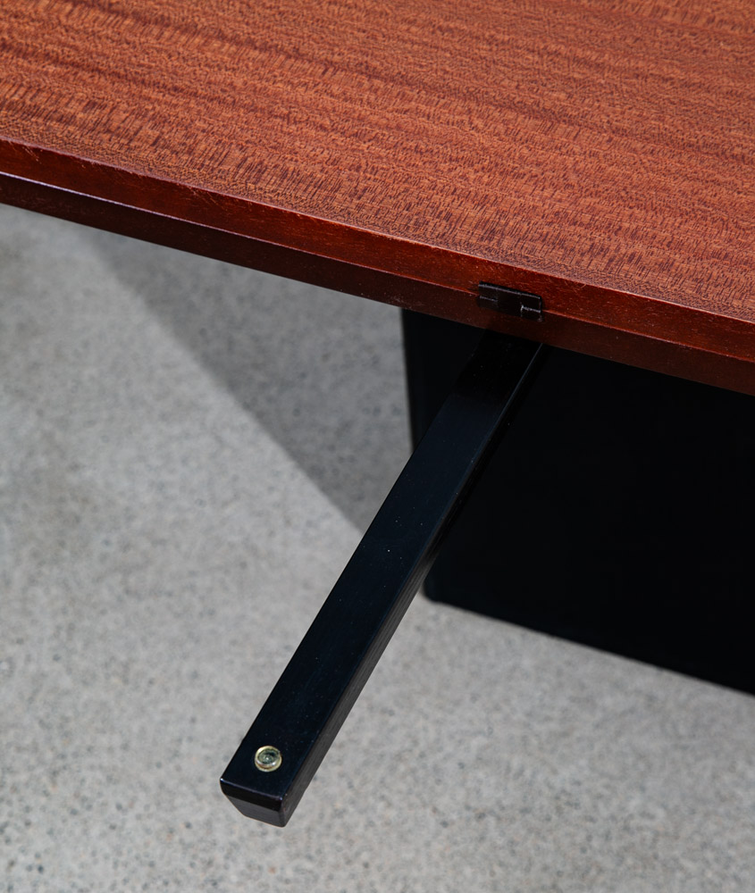 Mid Century Danish Modern Dining Table Mahogany Square Van Den Berghe Cirkante - Image 8