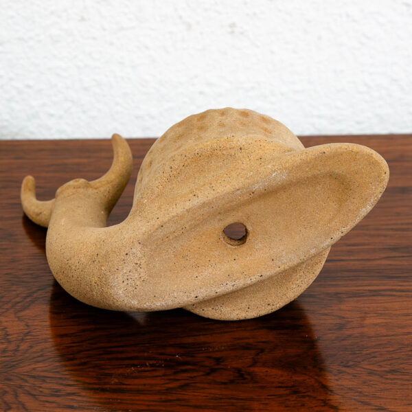 Mid Century Modern Art Pottery Snail Planter Pot Figurine Ceramic Matte Catchall - Image 3