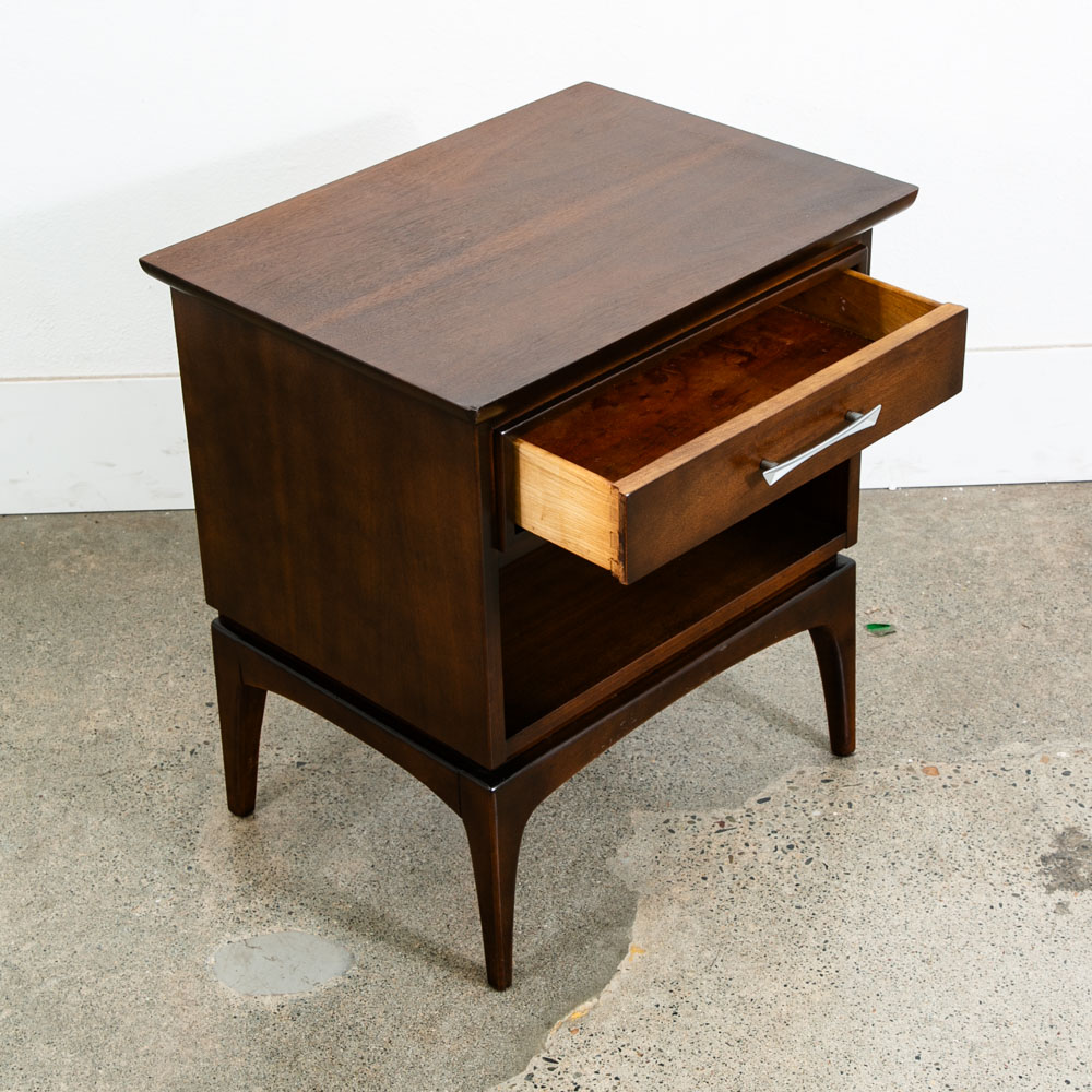 Mid Century Modern Nightstand Kent Coffey Wharton Drawer Vintage Danish Mcm 60s - Image 4