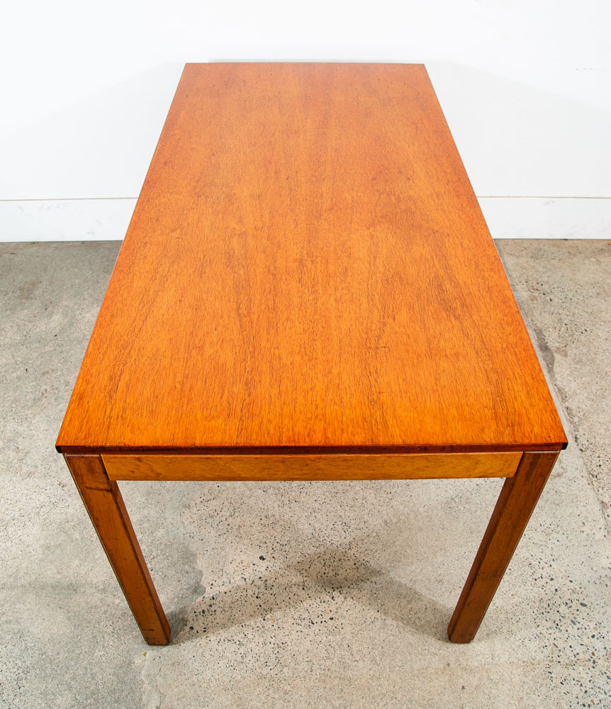 Mid Century Modern Dining Table Rectangle Mahogany Large Vintage Mcm Denmark - Image 2