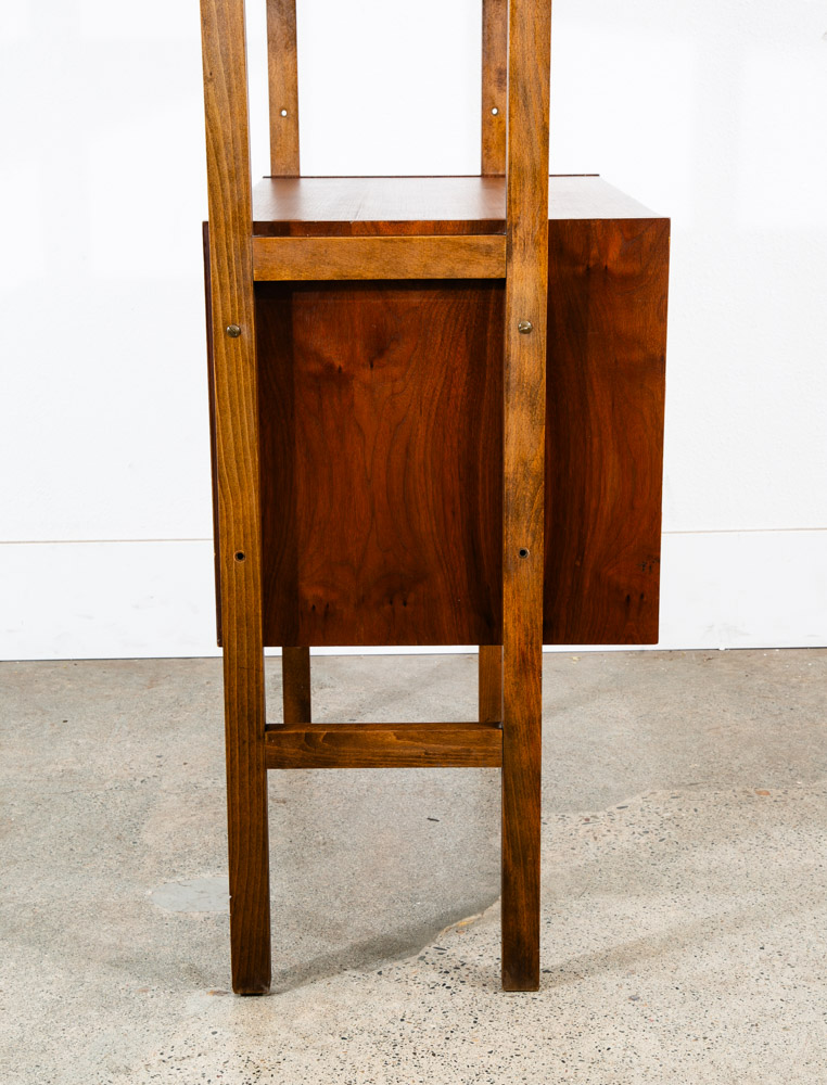 Mid Century Modern Room Divider Wall Unit Walnut Freestanding Modular Drawers - Image 8