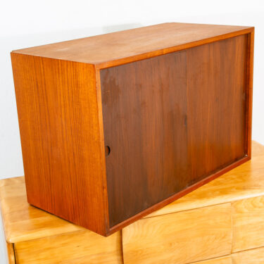 Mid Century Danish Modern Wall Unit File Cabinet 2 Doors Teak Cadovious Royal