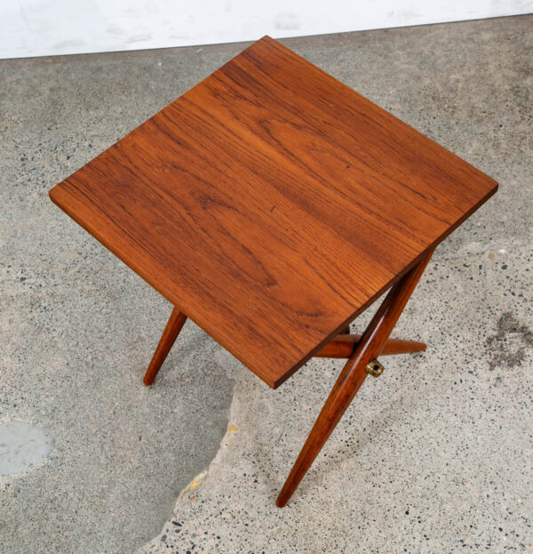Mid Century Danish Modern Side Table End Dansk IHQ Jens Quistgaard Staved Teak - Image 10