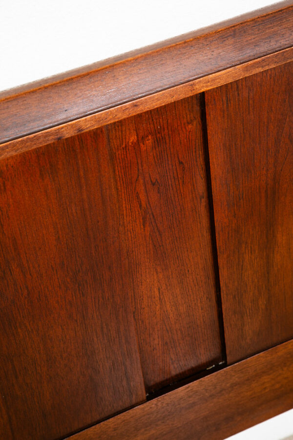 Mid Century Danish Modern Headboard King Bed Frame Rosewood Walnut Martinsville - Image 10