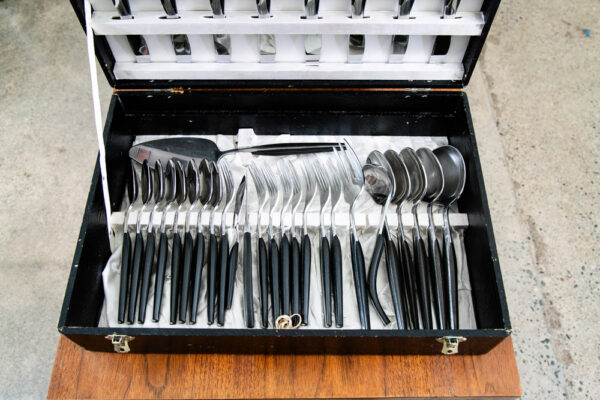 Mid Century Modern Cutlery Silverware Set Eldan Design 2 73 Pc Japan Stainless - Image 8