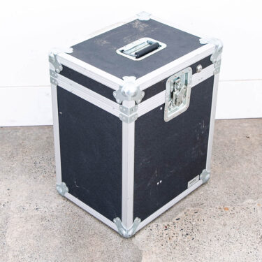 Vintage Gear Equipment Case Black Silver Rectangle J.H Sessions Son Lighting Mcm