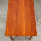Mid Century Danish Modern Sculptural Teak Accent Side Table End Shelf Denmark NM - Image 6