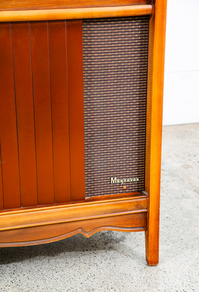 Mid Century Modern Stereo Console Record Player Magnavox Hifi Serviced Radio Mcm - Image 11