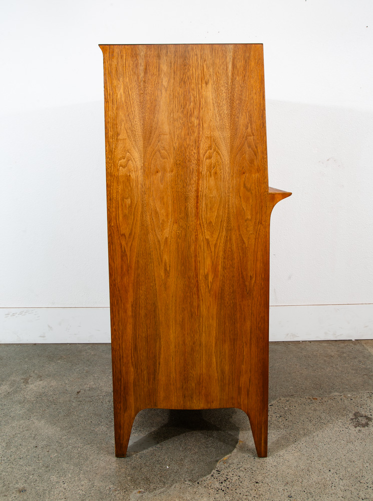 Mid Century Modern Dresser Secretary Highboy Profile Drexel John Van Koert Mcm - Image 3