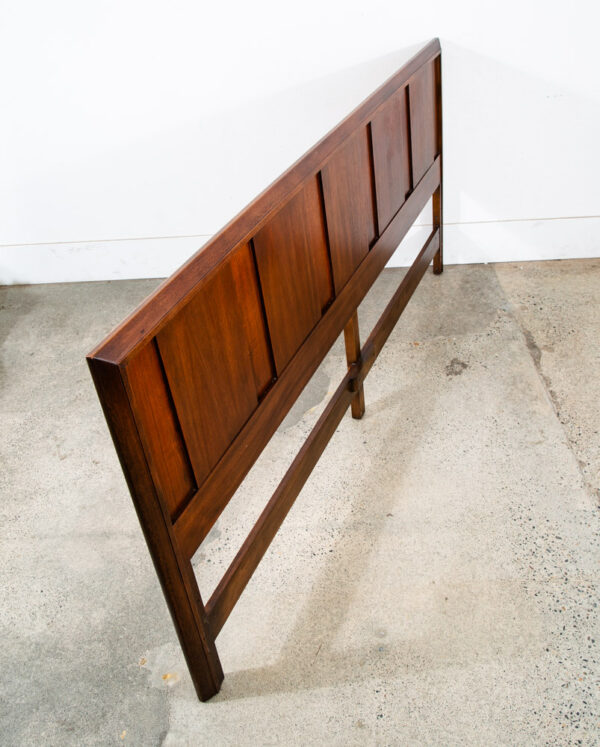 Mid Century Danish Modern Headboard King Bed Frame Rosewood Walnut Martinsville - Image 3