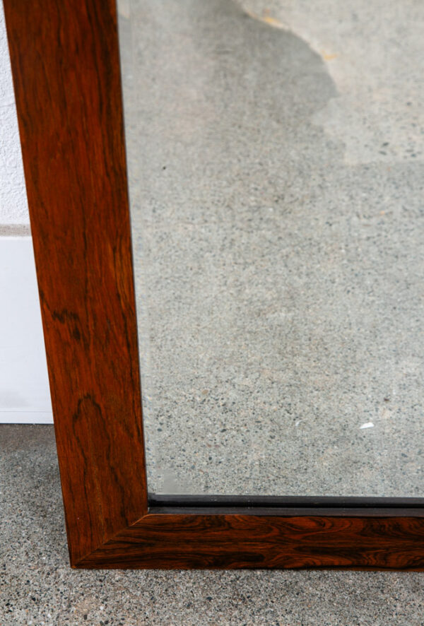 Mid Century Modern Mirror Wall Hanging Bathroom Rosewood Rectangular 46" x 30" - Image 10