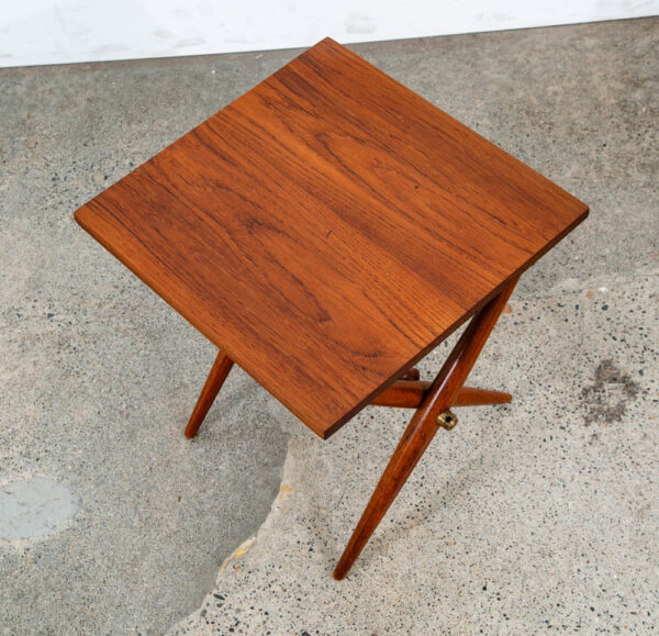 Mid Century Danish Modern Side Table End Dansk IHQ Jens Quistgaard Staved Teak - Image 3