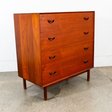 Mid Century Danish Modern Vanity Chest Teak 9 Drawer Mirror Peter Hvidt Soborg