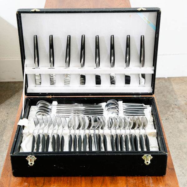 Mid Century Modern Cutlery Silverware Set Eldan Design 2 73 Pc Japan Stainless - Image 2