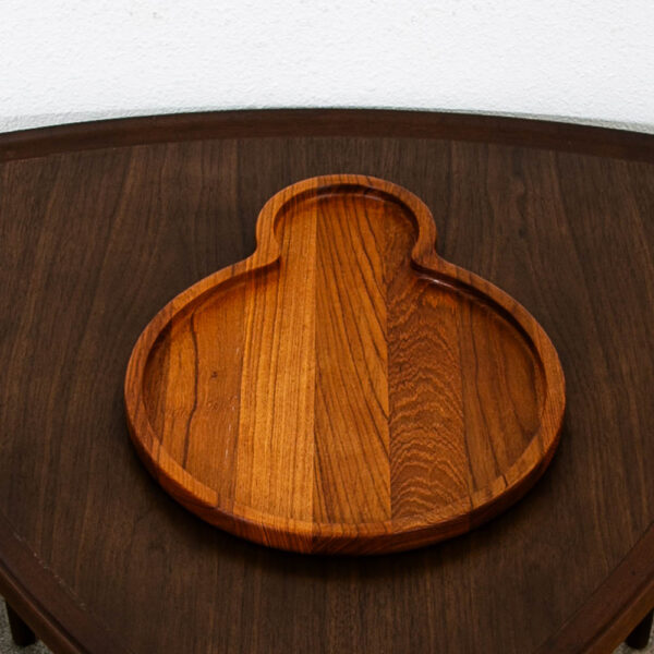Mid Century Modern Danish Dansk Vintage Serving Tray solid Teak Wood MCM - Image 3