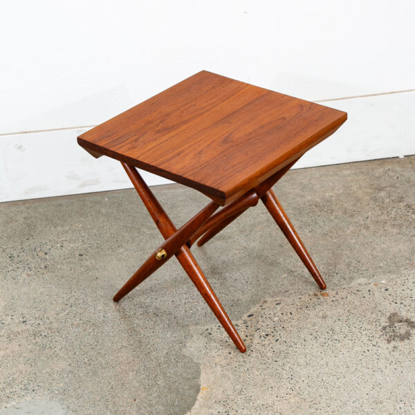 Mid Century Danish Modern Side Table End Dansk IHQ Jens Quistgaard Staved Teak