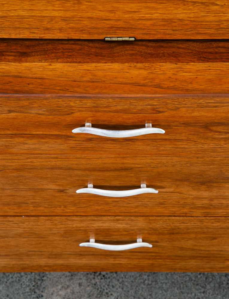 Mid Century Modern Dresser Secretary Highboy Profile Drexel John Van Koert Mcm - Image 10