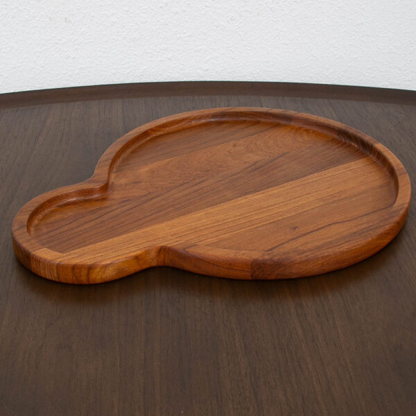 Mid Century Modern Danish Dansk Vintage Serving Tray solid Teak Wood MCM - Image 9