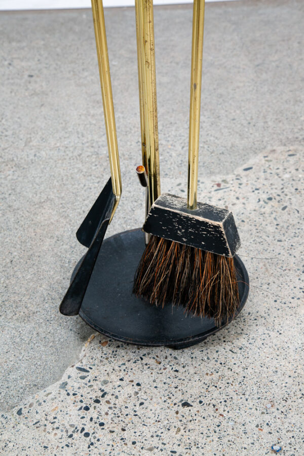 Mid Century Modern Fireplace Tools Brass Cast iron Pilgrim Seymour Nelson Metal - Image 11