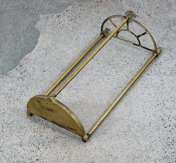 Mid Century Modern Umbrella Holder Cast Brass Pineapple Slotted Welcome Stand NM - Image 4