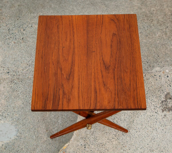 Mid Century Danish Modern Side Table End Dansk IHQ Jens Quistgaard Staved Teak - Image 4