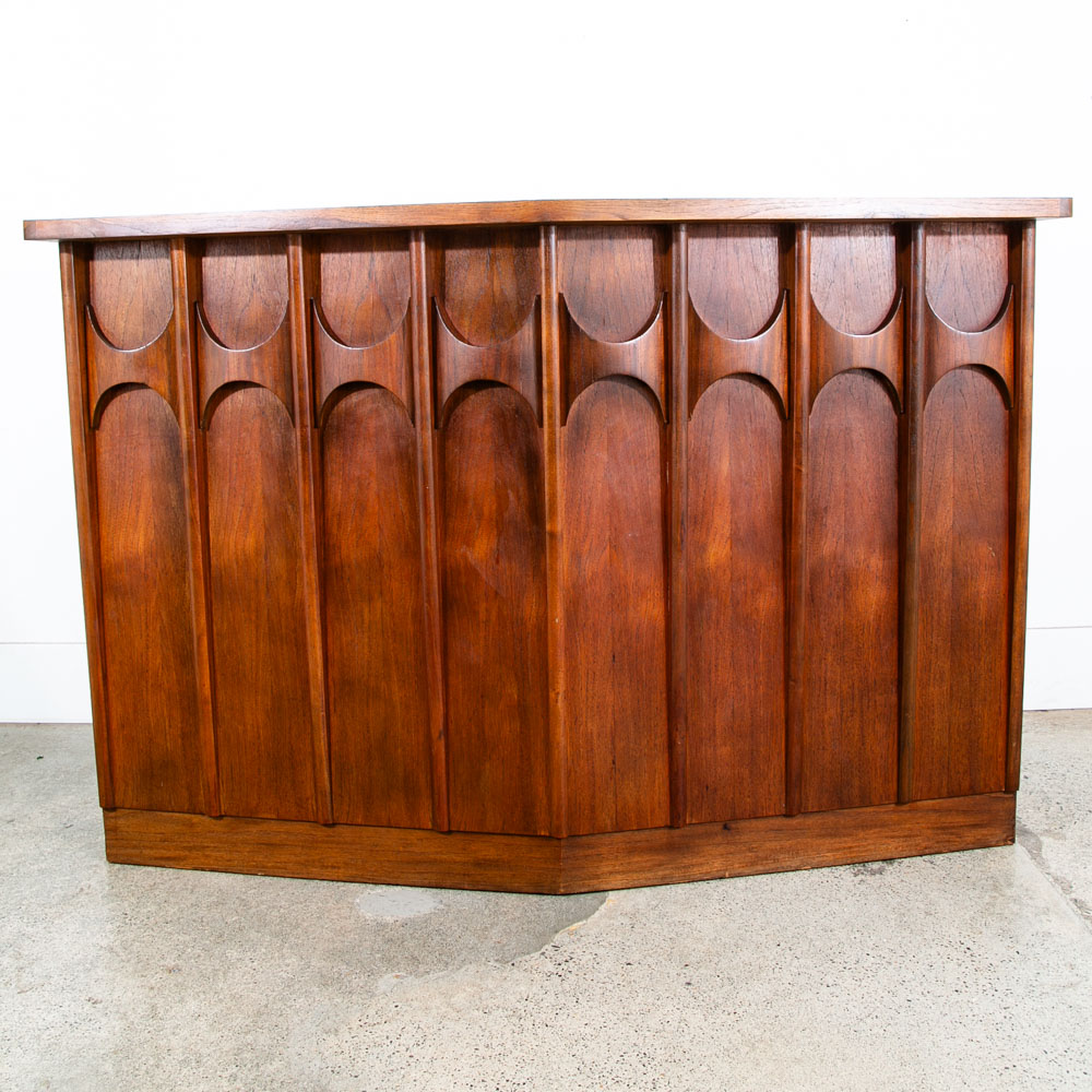 Mid Century Modern Bar Cabinet Credenza Broyhill Brasilia Kent Coffey Walnut Mcm - Image 2