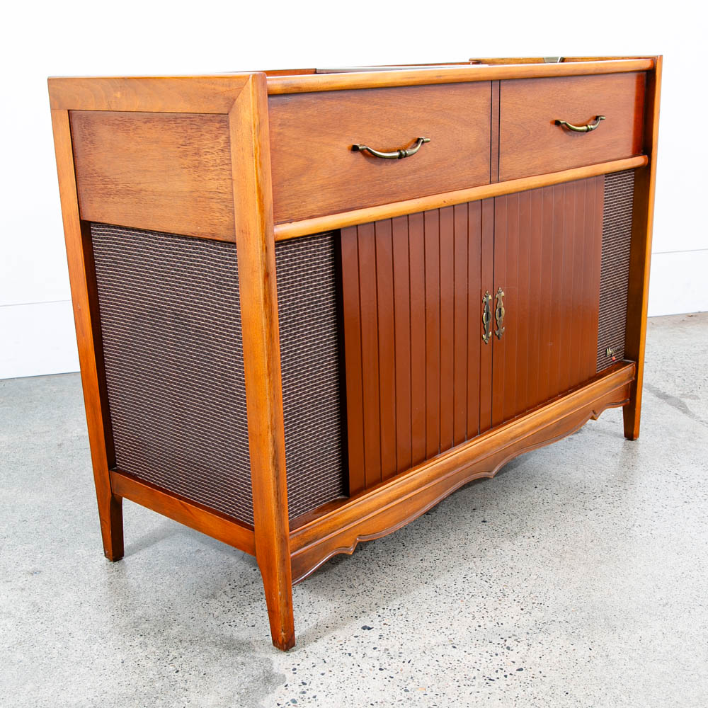 Mid Century Modern Stereo Console Record Player Magnavox Hifi Serviced Radio Mcm - Image 6