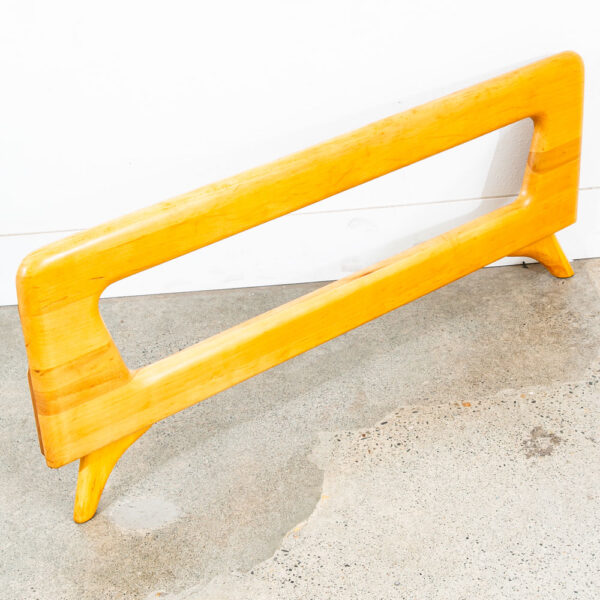 Mid Century Modern Headboard Bed Frame Full Heywood Wakefield Solid Maple Mcm - Image 6