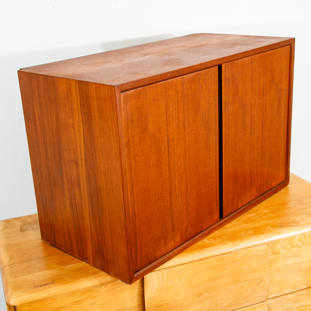 Mid Century Danish Modern Wall Unit Cabinet 2 Door Teak Mcm Poul Cadovious Royal - Image 6