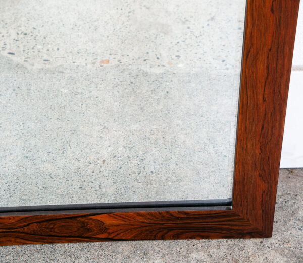Mid Century Modern Mirror Wall Hanging Bathroom Rosewood Rectangular 46" x 30" - Image 7