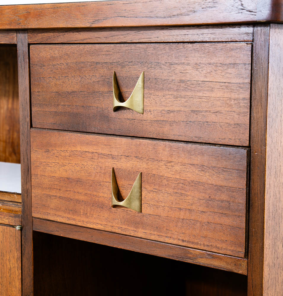 Mid Century Modern Bar Cabinet Credenza Broyhill Brasilia Kent Coffey Walnut Mcm - Image 12