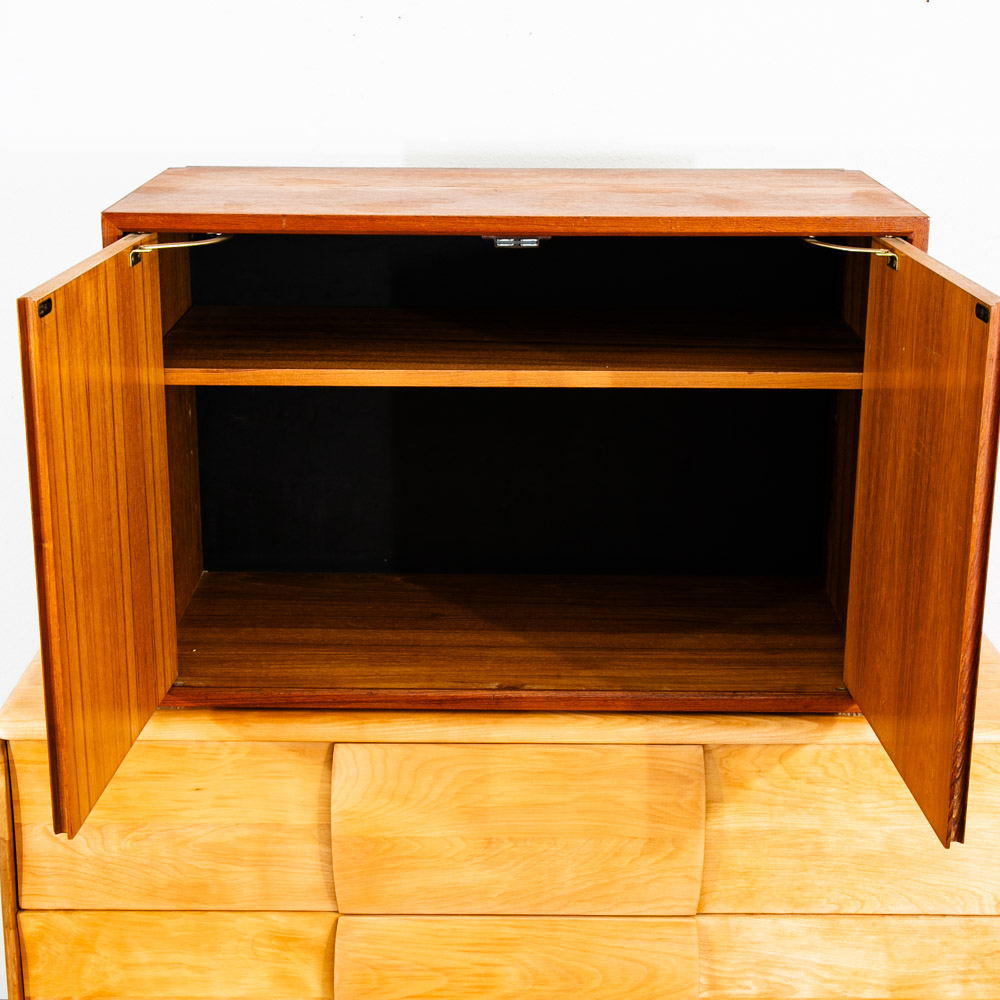 Mid Century Danish Modern Wall Unit Cabinet 2 Door Teak Mcm Poul Cadovious Royal - Image 3