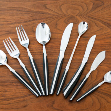 Mid Century Modern Cutlery Silverware Set Eldan Design 2 73 Pc Japan Stainless