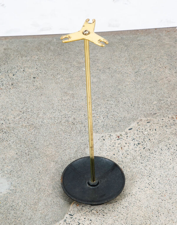 Mid Century Modern Fireplace Tools Brass Cast iron Pilgrim Seymour Nelson Metal - Image 3