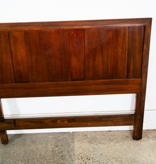 Mid Century Danish Modern Headboard King Bed Frame Rosewood Walnut Martinsville - Image 8