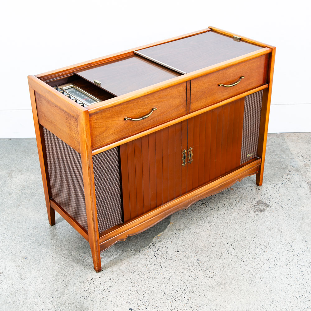 Mid Century Modern Stereo Console Record Player Magnavox Hifi Serviced Radio Mcm - Image 2